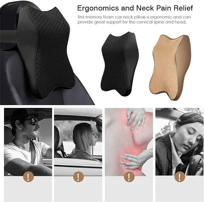 Ergonomic Memory Foam Car Neck Pillow